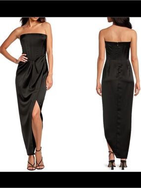 Gianni Bini Daphne Satin Sleeveless Dress